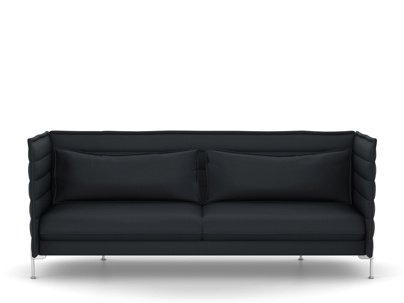 Alcove Sofa, 3 places (H94 x L237 x P84 cm), Credo, Noir/anthracite