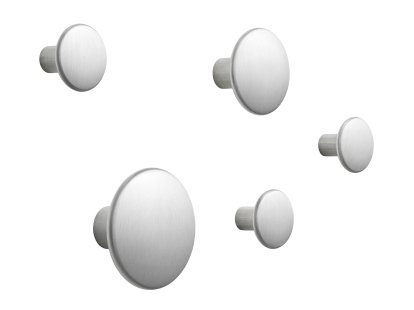 Lot de 5 patères - The Dots Metal, Aluminium