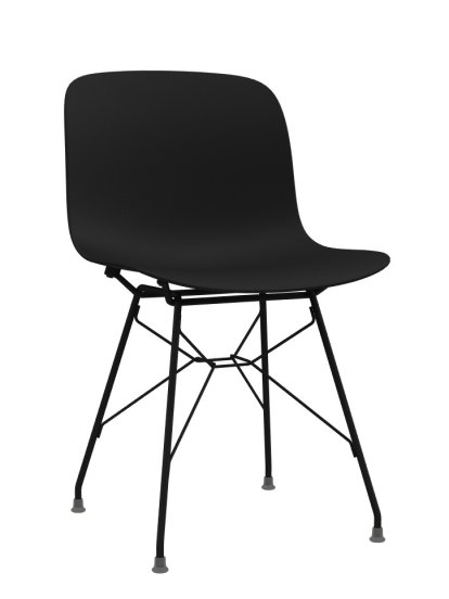 Chaise Troy, Noir, Verni noir