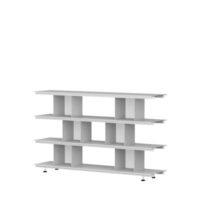 Étagère Zoll D, Gris clair, 140 cm, H 22 cm / H 22 cm / H 22 cm