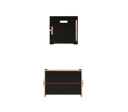 Coffre Trude, Petit (H 37 x l 55 x P 37 cm), FU (bouleau contreplaqué) noir
