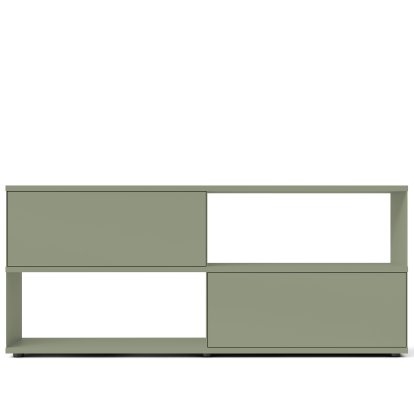 Flow Q Sideboard, 200 cm, 86,4 cm (2 portes abattantes), Vert