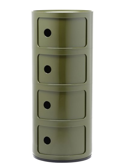 Componibili 4 tiroirs rond, Vert