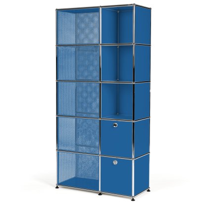 Penderie-vestiaire type 3 USM Haller, Bleu gentiane RAL 5010