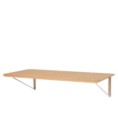 Bureau mural AB019, Chêne laqué, Sans tiroir