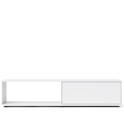 Flow Q Lowboard, 200 cm, 46,1 cm (porte abattante), Blanc