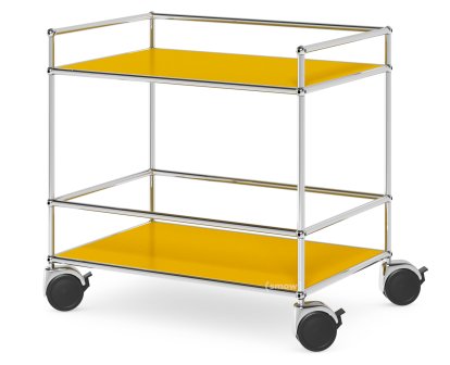 Chariot médical USM Haller, Sans poignée à chariot, Jaune or RAL 1004