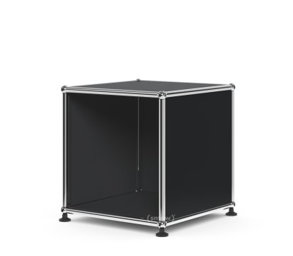 Table d'appoint USM Haller pour salle d'attente, H 35 x L 35 x P 35 cm, Anthracite RAL 7016