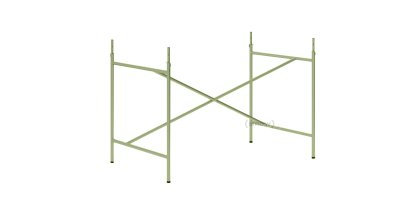 Châssis de table Eiermann 1, Vert olive, Centré, 110 x 66 cm, Avec rallonge en hauteur (hauteur 72-85 cm)