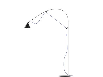 Lampadaire Ayno L, Noir, Outremer, 2700 K