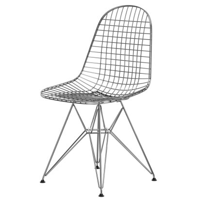 Chaise Wire Chair DKR, Poli chromé, Sans rembourrage, Sans housse de coussin