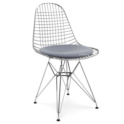 Coussin pour Wire Chair (DKR/DKX/DKW/DKL/LKR), Coussin d'assise, Hopsak, Bleu foncé / ivoire
