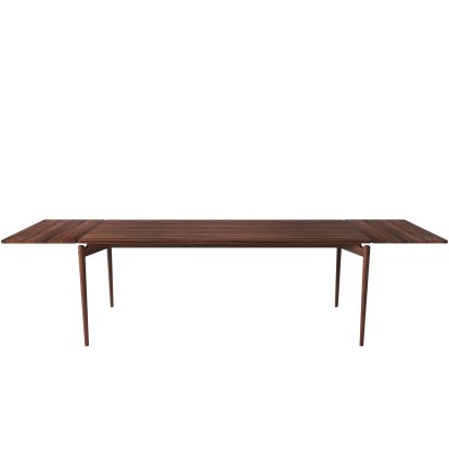 Table PUREdinner, 190 x 85 cm, Noyer huilé, Avec 2 panneaux d'extension de même couleur (L 190-290 cm)