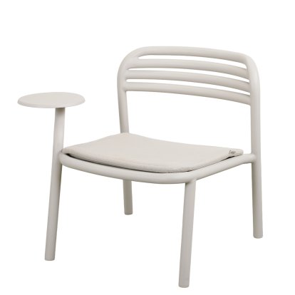 Fauteuil lounge Bliss avec table d'appoint, Sable, Sable