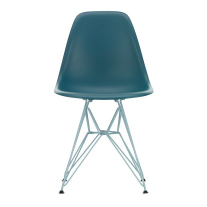 Eames Plastic Side Chair RE DSR New Colours, Bleu de mer / bleu ciel