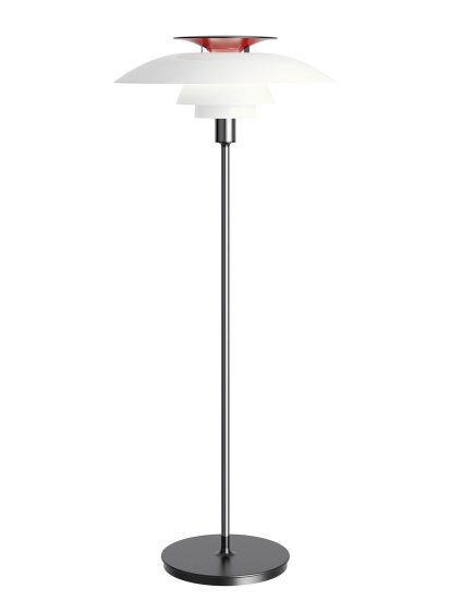 Lampadaire PH 80, Chromé