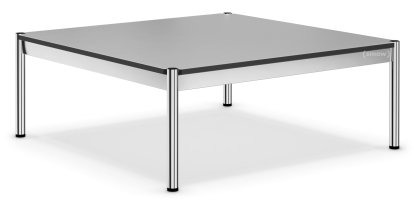 Table basse USM Haller, 100 x 100 cm, Stratifié, Gris pastel 