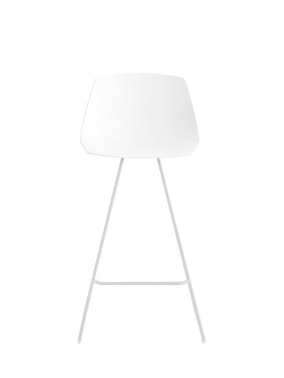 Chaise de bar Miunn S104, H 65 cm, Blanc