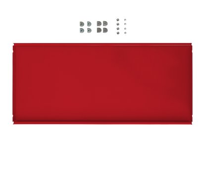 Tablette intermédiaire métallique pour étagère USM Haller, Rouge rubis USM, 75 cm x 35 cm