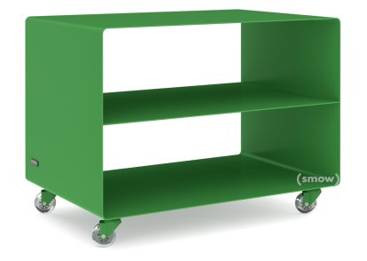 Caisson à roulettes R 103, Monochrome, Vert printanier (RAL 6017), Roulettes transparentes