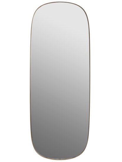 Miroir Framed , Grand, Cadre taupe / miroir