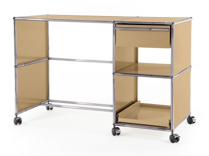 Bureau USM Haller à roulettes Type 2, Beige USM