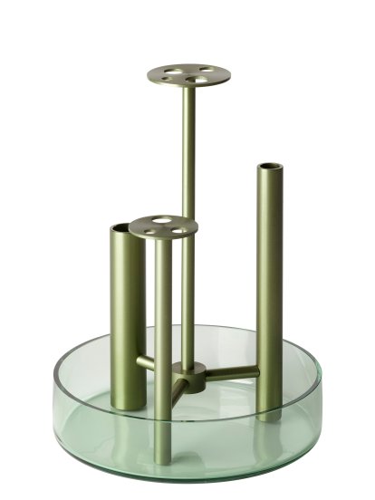 Vase Ikeru, Ø 16 x H 23,9 cm, Forest Green