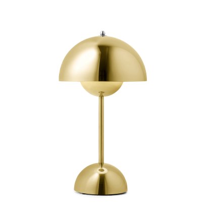 Lampe Flowerpot VP9 portable, Laiton