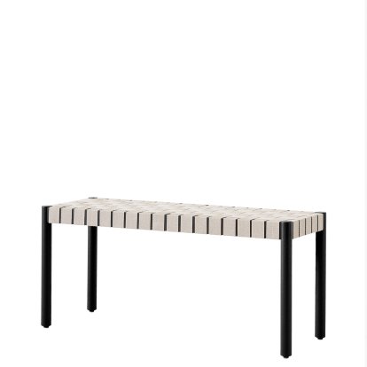 Betty Banc TK4 / TK5, TK4, 105 cm, Noir / lin naturel