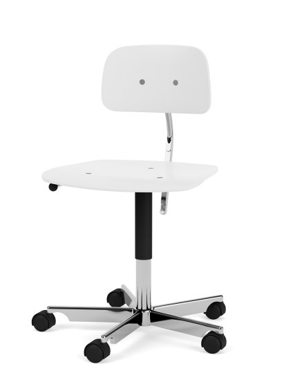 Chaise Kevi 2533, B / 48 - 61 cm, Neige, Aluminium poli