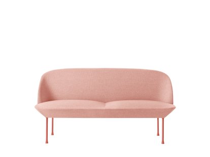 Canapé Oslo, 2 places, Tissu Steelcut Trio rose