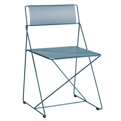 Chaise X-Line Outdoor, Bleu poudré, Thermolaqué