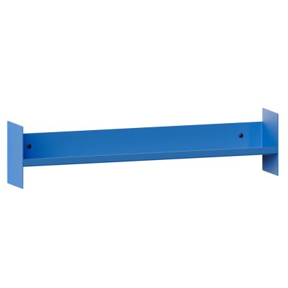 Étagère murale Pli Slim, 60 cm, Bleu azur, Sans crochet