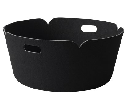 Panier Restore rond, Noir