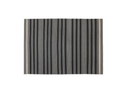 Tapis Fleur, 140 x 200 cm, Gris/noir