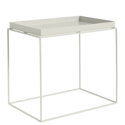 Table avec plateau Tray, H 50/54 x L 40 x P 60 cm, Gris foncé