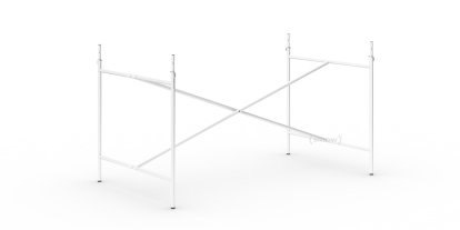 Châssis de table Eiermann 2, Blanc, Vertical, centré  , 135 x 78 cm, Avec rallonge en hauteur (hauteur 72-85 cm)