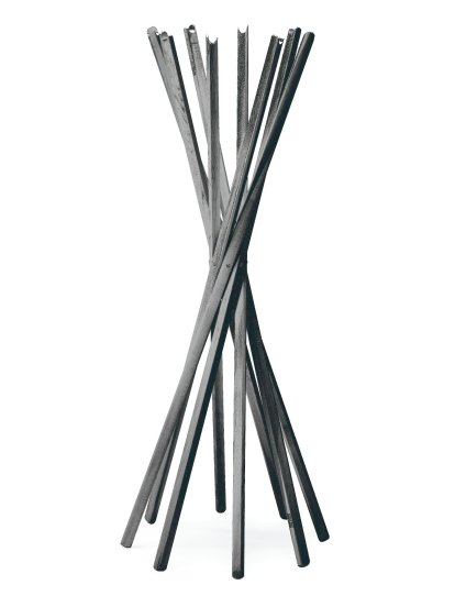 Portemanteau Sciangai, Frêne teinté gris