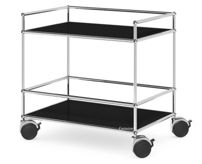 Chariot médical USM Haller, Sans poignée à chariot, Noir graphite RAL 9011