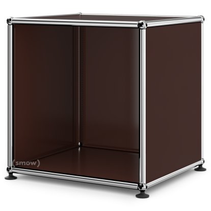 Table de chevet USM Haller ouverte, Marron USM