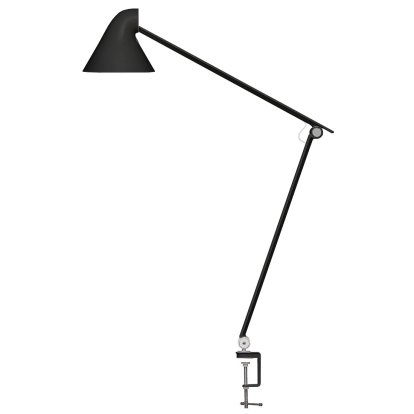 Lampe de table NJP, Noir, Pince pour table