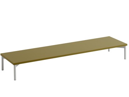 Podium Stacked 2.0 Tube Base  pour système d'étagères, 131 x 17,15 x 35 cm, Vert brun / gris