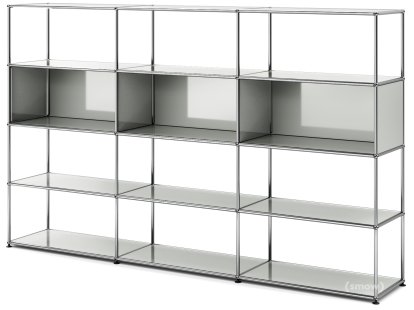 Étagère de salon USM Haller XL Type 1, Gris clair RAL 7035