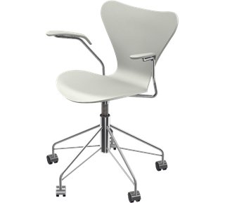 Chaise de bureau pivotante Série 7 3217, Laqué, Nine grey