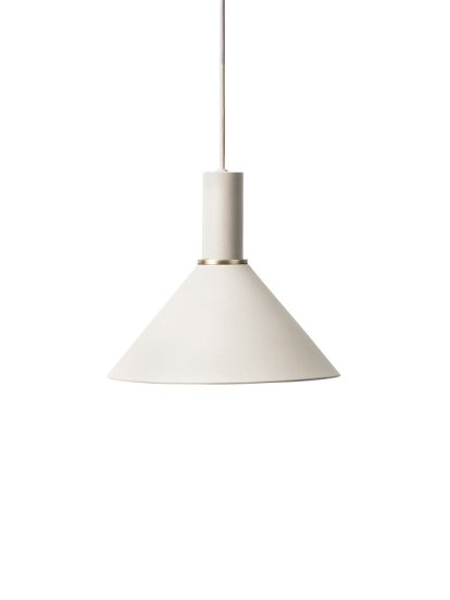 Collect Lighting, Bas, Gris clair, Cone, Light grey