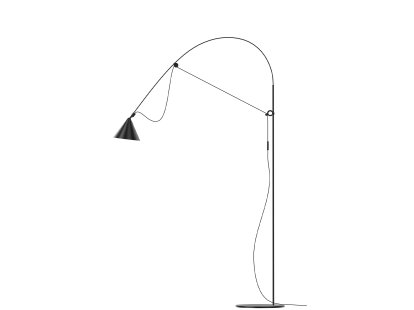 Lampadaire Ayno L, Noir, Noir, 2700 K