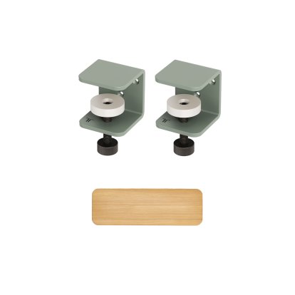Etagère murale Tiptoe chêne massif, Étagère murale 60 cm, Gris eucalyptus