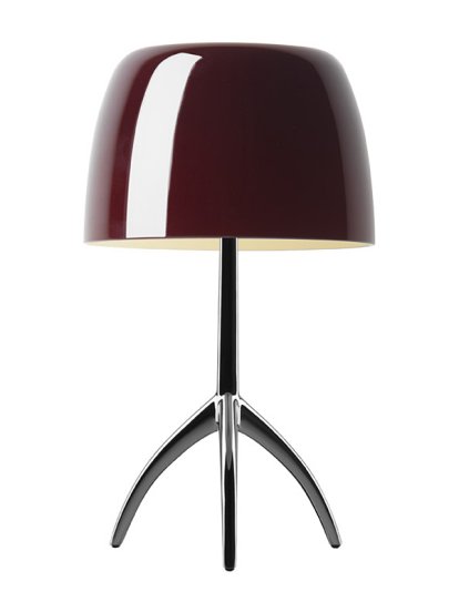 Lampe de table Lumiere 05 Piccola, Sans variateur d'intensité, Cerise