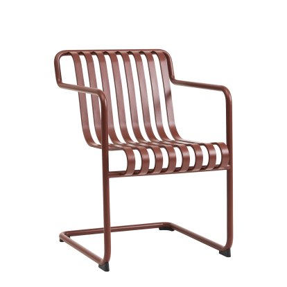 Chaise cantilever Palissade Dining, Rouge oxyde