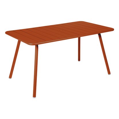 Table de Jardin Luxembourg , 143 x 80 cm, Orange confite